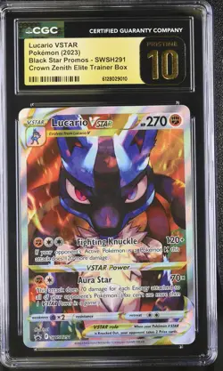 CGC 10 Pristine Lucario VSTAR SWSH291 Promo a/ CGC 9.5 Oricorio ex 24 UPC Promo - Image 2