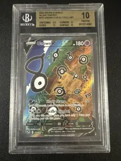 Pristine BGS 10 Unown V Alt Art 177/195 Silver Tempest English Pokemon - Image 1