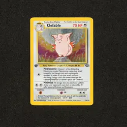 1999 Pokemon Jungle 1st Edition #1 Clefable HOLO HP - Image 1