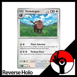 Pokemon TCG: Obsidian Flames - Reverse Holo - 184/197 - Oinkologne - Image 1