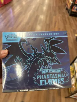 Pokemon TCG Elite Trainer Box Mega Evolution Phantasmal Flames Charizard English - Image 1