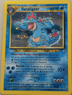 Pokemon Feraligatr Neo Genesis 5/111 Holo Rare Unlimited English 120 HP - Image 1