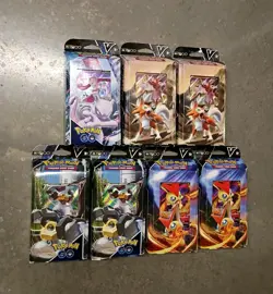 7 Pokemon V Battle Decks: Mewtwo, 2 Melmetal, 2 Victini, & 2 Lycanroc New Sealed 820650850479 - Image 1