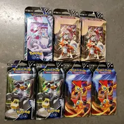 7 Pokemon V Battle Decks: Mewtwo, 2 Melmetal, 2 Victini, & 2 Lycanroc New Sealed 820650850479 - Image 2