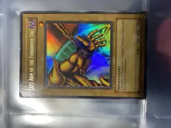 YuGiOh Left Arm of the Forbidden One LOB-123 1st Edition Ultra Rare Holo - Image 2
