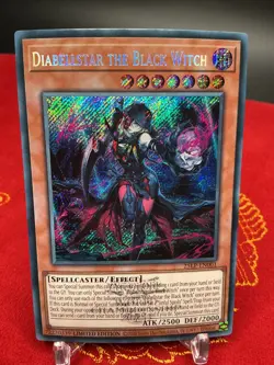 Diabellstar the Black Witch (ESR) 25LP-EN001 Yugioh Emblazoned Secret Rare LP - Image 1