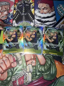Roronoa Zoro OP15-113 SR Foil Adventure on Kami’s Island One Piece TCG x3 - Image 1