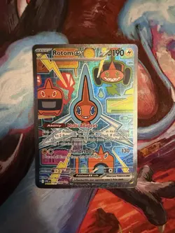 Rotom ex 126/094 Special Illustration Rare Phantasmal Flames NM Pokemon Card - Image 1