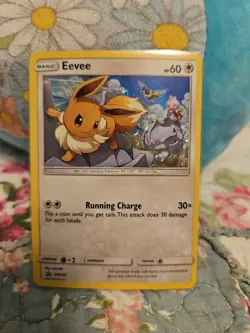Pokemon Eevee TCG SM235 Black Star Promos Holo Rare Card 2019 Cosmos - Image 1