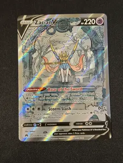 Zacian v Crown Zenith: Galarian Gallery Holo Ultra Rare Card GG48/GG70 NM - Image 1