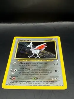 Skarmory 13/111 Holo Rare Neo Genesis Pokemon Card WOTC Vintage NM - Image 3