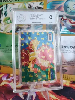 Pokemon Card Lavados Moltres Topsun 1995 Holo Pocket Monster Japanese PGS PSA 8 - Image 1