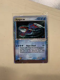 Pokemon Kyogre ex Promo Holo 001 Nintendo 120 HP Major Flood Basic Card - Image 1