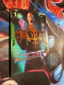 Gundam Card Game Newtype Rising Citizens, Take A Stand GD01-105 R+ Holo Foil x1 - Image 5