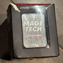 Mage Tech Card Deck Box for Commander Deck, Black/Red) NEW - Image 1