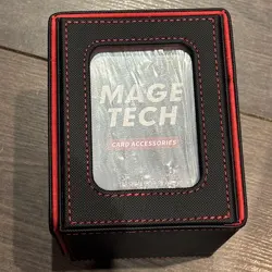 Mage Tech Card Deck Box for Commander Deck, Black/Red) NEW - Image 5