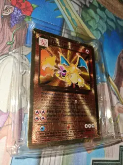 Pokemon Charizard (Celebrations Metal Card) 004/102 Gold Holo - Image 3