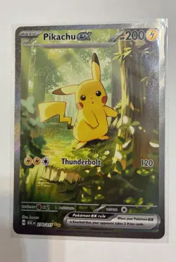 🔥Pokemon Ascended Heroes Pikachu EX 276/217 Full Art Holo single card - Image 2