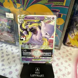 Mewtwo Vstar Pokemon Prize Pack Series 3 Promo Pokemon Card NM Play Stamp - Image 1