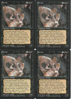 MTG: NECRITE (strangling) Fallen Empires COMMON; played, Excellent condition x4 - Image 1