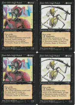 MTG: LIM-DUL'S HIGH GUARD dual art Alliances COMMON; played, Excellent x4 - Image 1