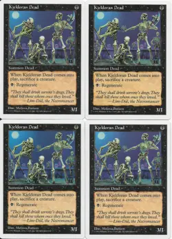 MTG: KJELDORAN DEAD 5th Edition COMMON; played, Excellent condition x4 - Image 1