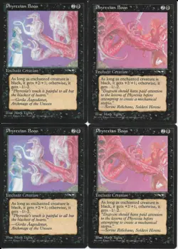 MTG: PHYREXIAN BOON dual art Alliances COMMON; played, Excellent condition x4 - Image 1