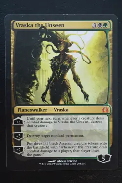 Magic The Gathering MTG VRASKA THE UNSEEN Return to Ravnica LP Lightly Played - Image 1