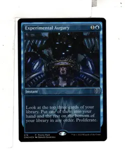 MTG SkeenAB Experimental Augury PACK PROMO FOIL from ONE. NM. - Image 1