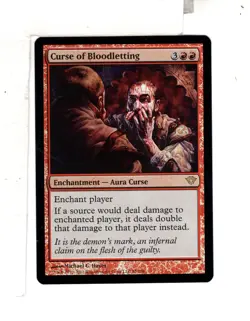 MTG SkeenAB Curse of Bloodletting FOIL from Dark Ascension. NM. - Image 1