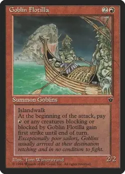 Goblin Flotilla Fallen Empires MtG LP to NM - Image 1