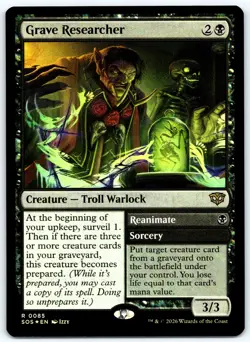 Grave Researcher (Foil) - #85 - Rare - Secrets of Strixhaven - SOS - Image 1