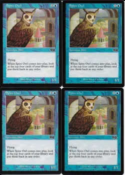 MTG: SPIRE OWL Urza's Saga COMMON; played, Excellent condition x4 - Image 1