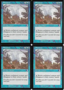 MTG: DISAPPEAR Urza's Destiny UNCOMMON; played, Excellent condition x4 - Image 1