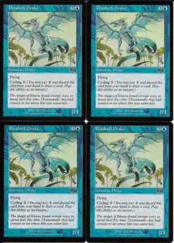MTG: PENDRELL DRAKE Urza's Saga COMMON; played, Excellent condition x4 - Image 1
