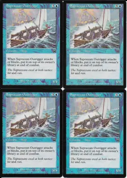 MTG: SAPRAZZAN OUTRIGGER Mercadian Masques COMMON; played, Excellent x4 - Image 1