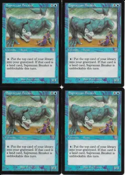 MTG: SAPRAZZAN BREAKER Mercadian Masques UNCOMMON; played, Excellent x4 - Image 1