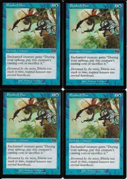 MTG: PENDRELL FLUX Urza's Saga COMMON; played, Excellent condition x4 - Image 1