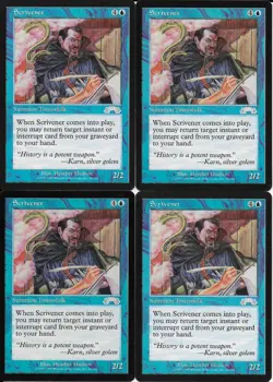 MTG: SCRIVENER Exodus UNCOMMON; played, Excellent condition x4 - Image 1