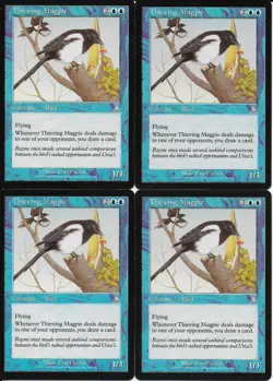 MTG: THIEVING MAGPIE Urza's Destiny UNCOMMON; played, Excellent condition x4 - Image 1