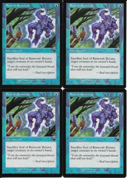 MTG: SEAL OF REMOVAL Nemesis COMMON; played, Excellent condition x4 - Image 1