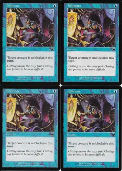MTG: INFILTRATE Nemesis COMMON; played, Excellent condition x4 - Image 1