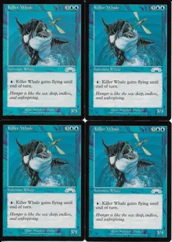 MTG: KILLER WHALE Exodus UNCOMMON; played, Excellent condition x4 - Image 1