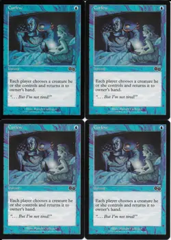 MTG: CURFEW Urza's Saga COMMON; played, Excellent condition x4 - Image 1