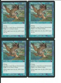 MTG: STORMWATCH EAGLE Prophecy COMMON; played, Excellent condition x4 - Image 1