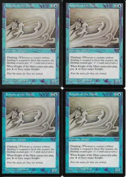 MTG: KNIGHT OF THE MISTS Visions COMMON; played, Excellent condition x4 - Image 1