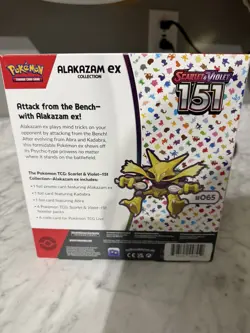 Pokemon Scarlet & Violet 151 Alakazam EX Collection Box New Factory Sealed - Image 2