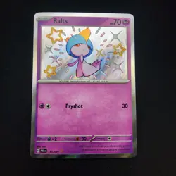 Pokemon Ralts 153/091 SV: Paldean Fates Holo (NM) - Image 1