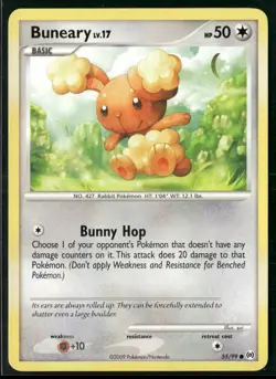 Buneary 55/99 Common Arceus Pokemon Near Mint - Image 1