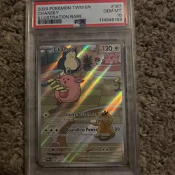 2024 Pokemon Chansey Holo PSA 10 Gem Mint Twilight Masquerade - Image 1